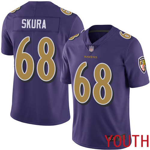 Baltimore Ravens Limited Purple Youth Matt Skura Jersey NFL Football 68 Rush Vapor Untouchable